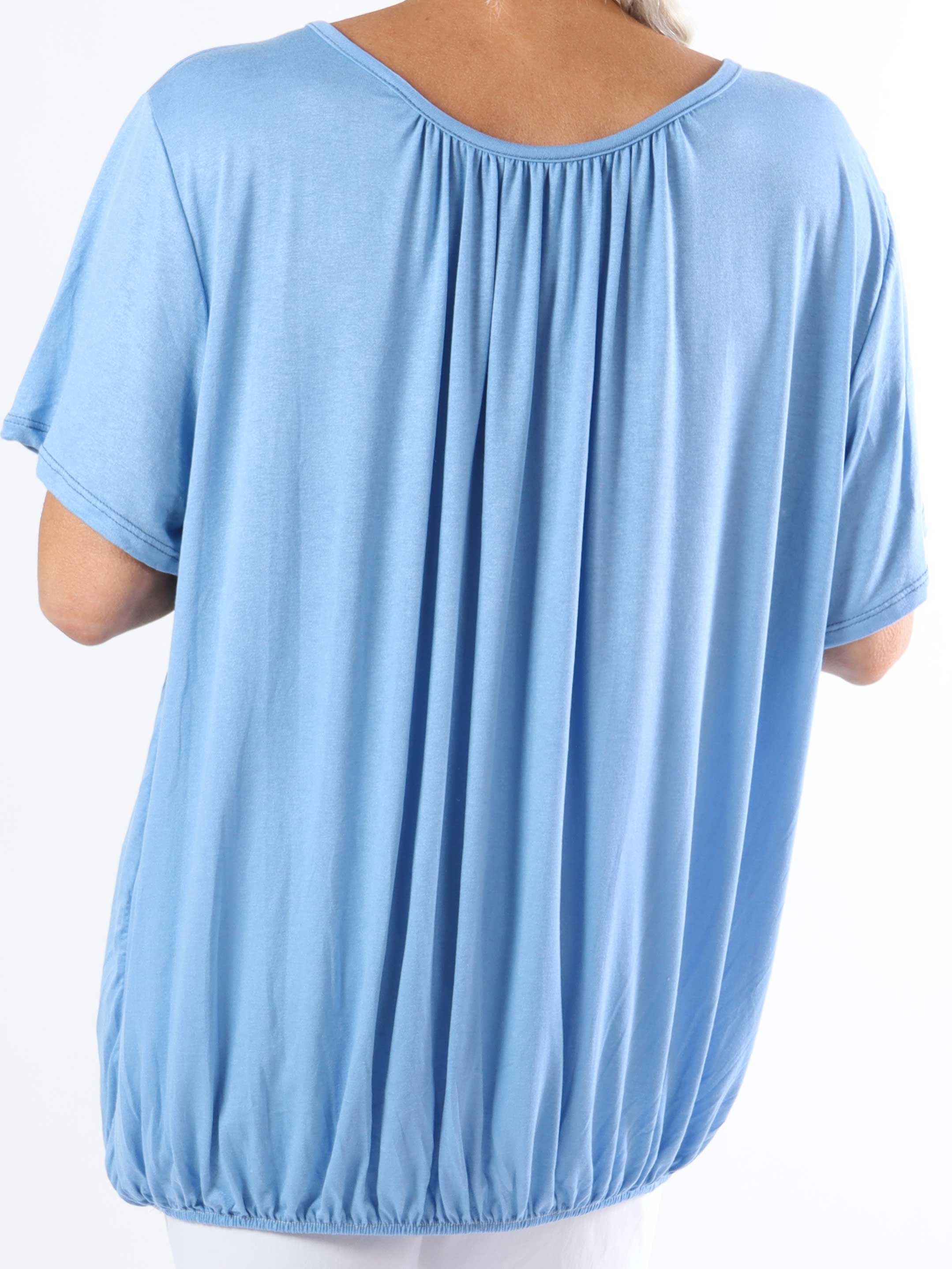 Miracle t-shirt - Basic t-shirt i plus size med resår i nederkanten (bestseller)